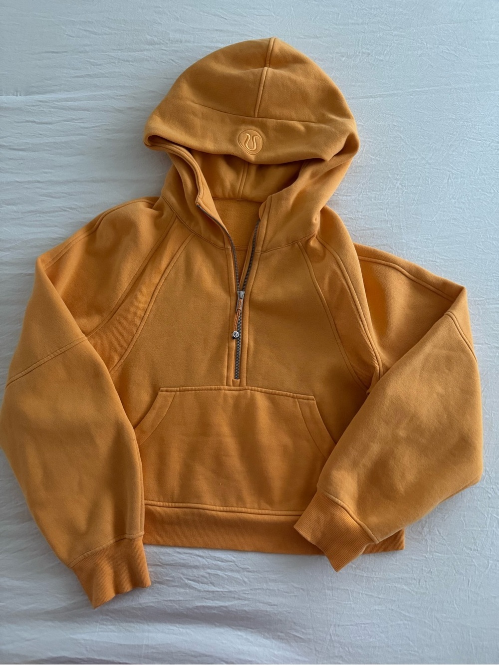 Lululemon Scuba Oversized Half-Zip Hoodie Mango Dream Size M/L - Picture 5 of 9